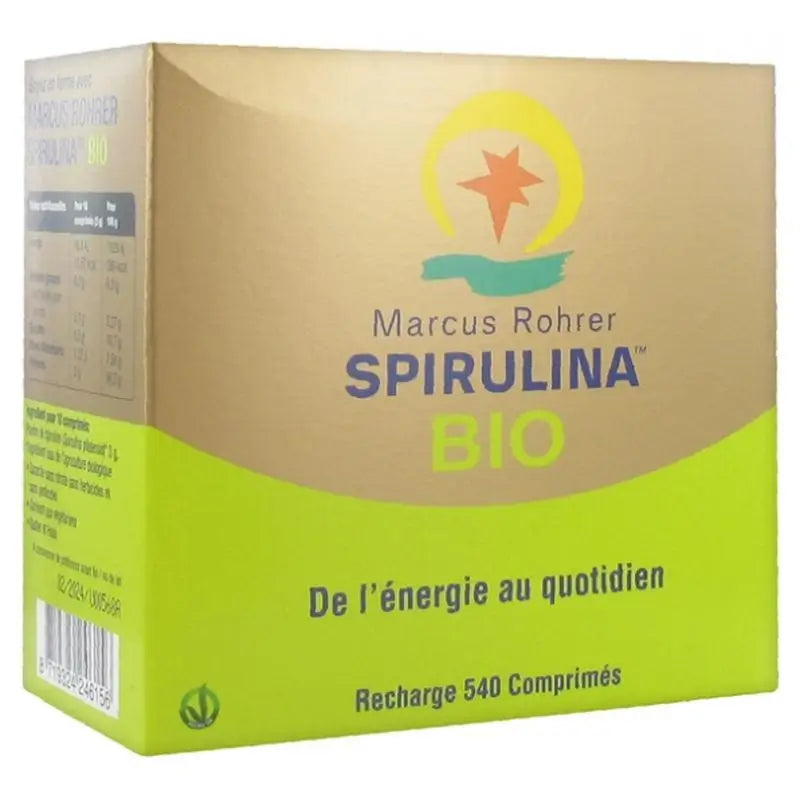 Marcus Roh Bio Espirulina Recarga , 540 comprimidos