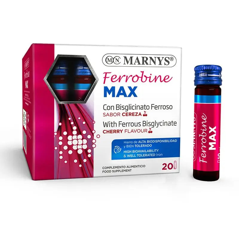 Marnys Ferrobine Max, 20 Viales X 10 Ml