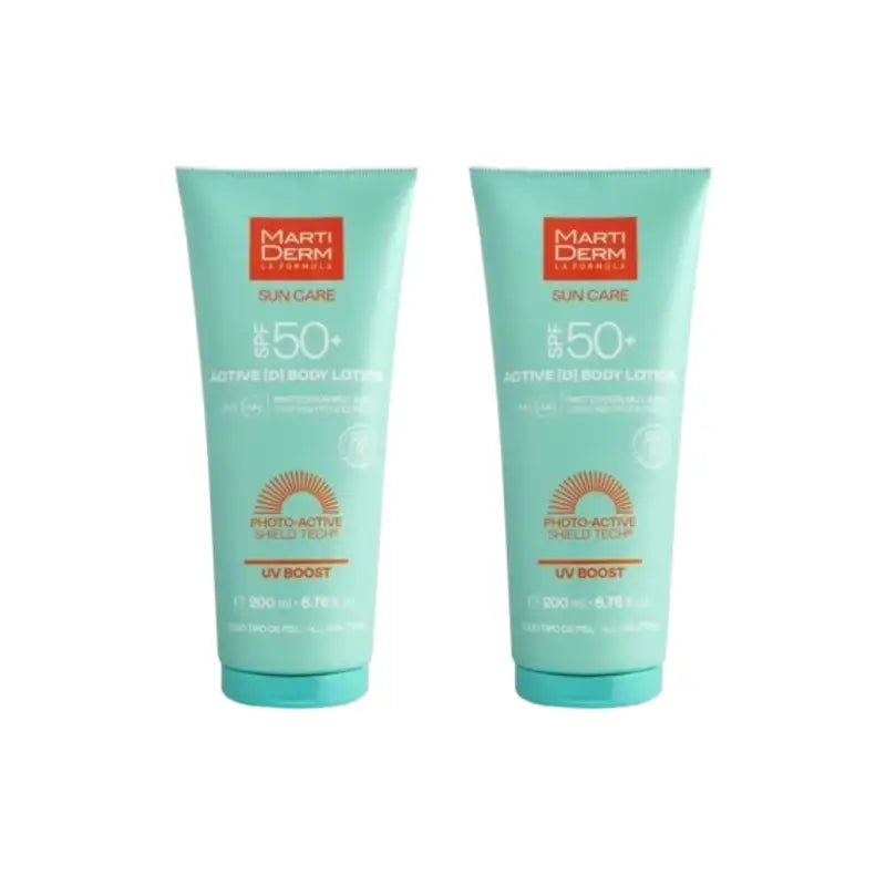 Martiderm Spf50+ Loção Corporal Activada, 2X200 Ml