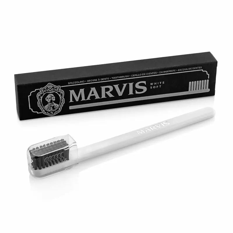 Marvis Escova de dentes branca, 1 peça