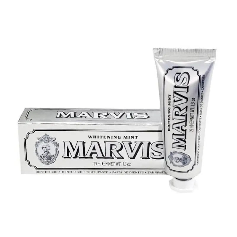 Marvis Whitening Mint Pasta de Dente 25 ml, Tamanho da viagem