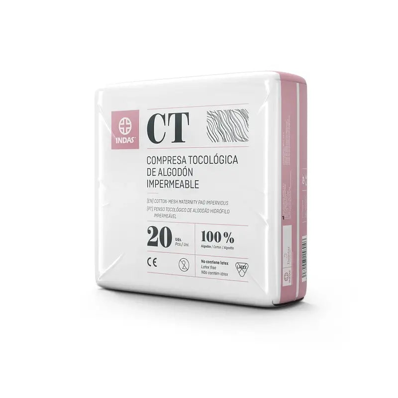 Almofada de algodão impermeável para maternidade, 20 unidades.