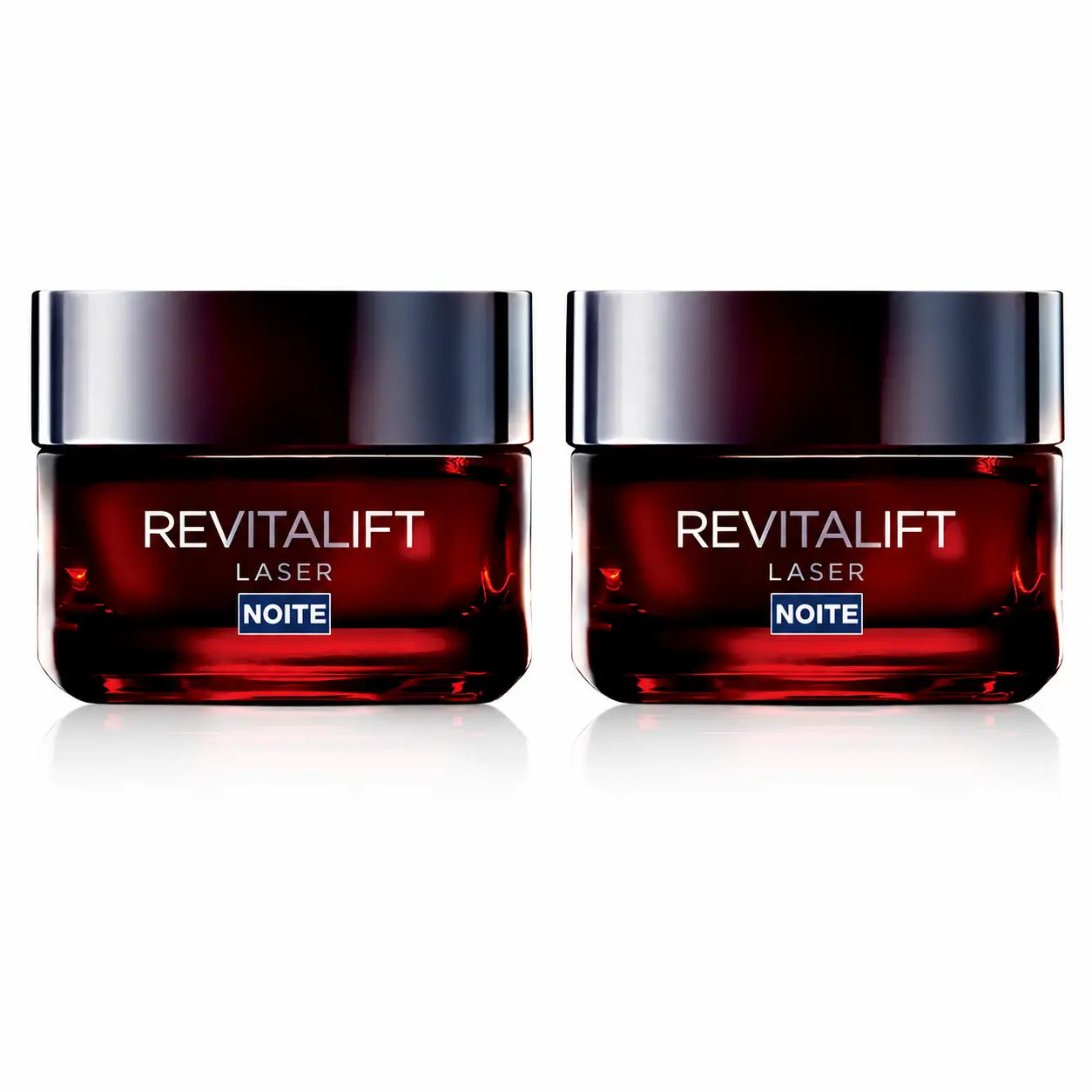 Maybelline Revitalift Laser Anti-Aging, Creme de Noite Anti-Rugas e Multicorrecção, 50 ml, embalagem com 2 unidades