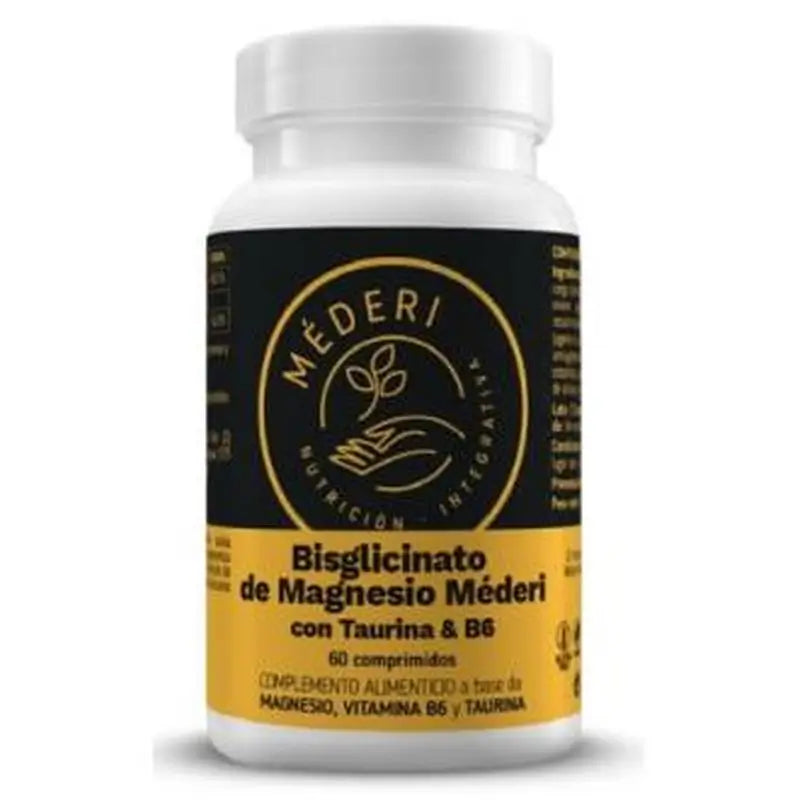 Mederi Nutricion Integrativa Bisglicinato De Magnesio Taurina+Vit B6 60Comp.