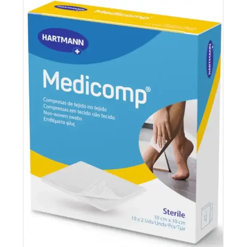 MEDICOMP HARTMAN COMPRIME APOSITO ESTÉRIL 10 X 10 CM 10SOBRES