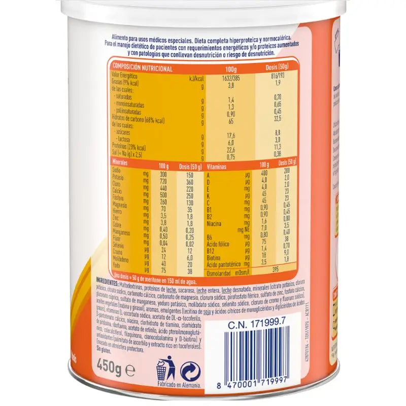 Meritene Extra Baunilha, 450g