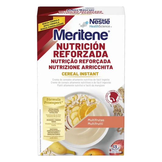 Meritene Reinforced Nutrition Cereal Instantâneo - Multifruta , 1 saqueta de 520 g