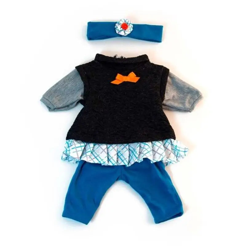 Miniland Ropa Conjunto Entretiempo Gris Para Muñeco 38 Cm