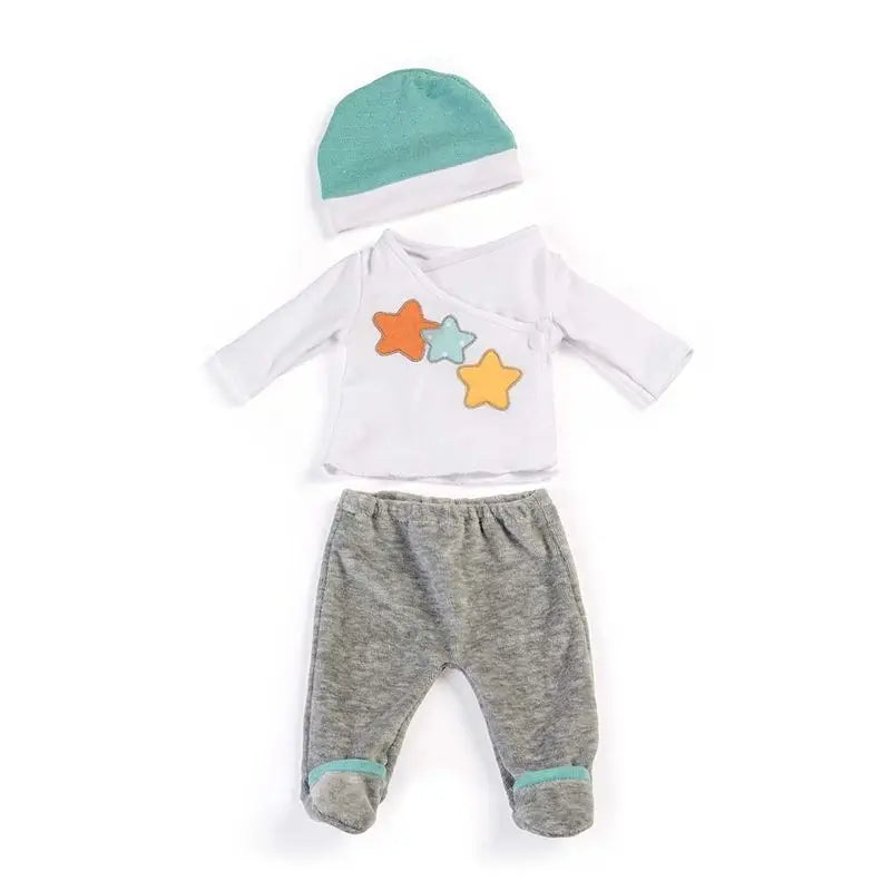 Miniland Ropa De Pijama Muñeco 2 Piezas Gris 40 Cm