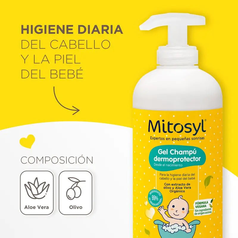 Mitosyl Baby Gel Champô Dermo-Protetor , 490 ml