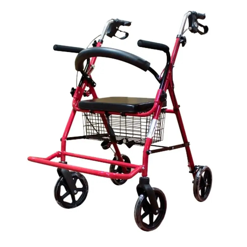 Mobiclinic Andador 4 Ruedas Plegable Con Asiento Y Respaldo