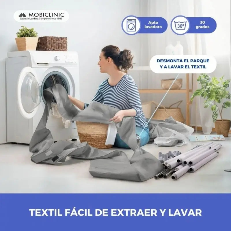 Mobiclinic Happyland Parque infantil desdobrável Cinzento