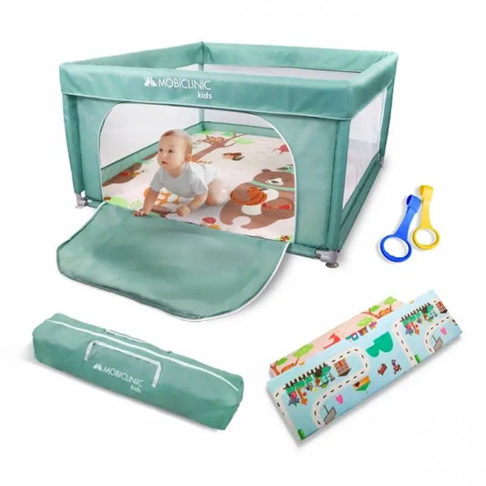 Mobiclinic Happyland Parque infantil desdobrável verde