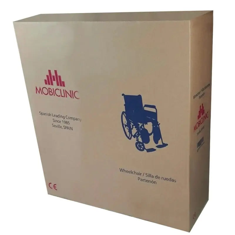 Cadeira de rodas dobrável Mobiclinic com apoios para braços e pés Preto