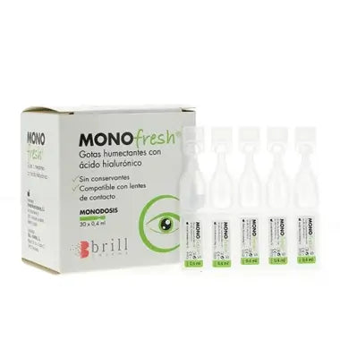 MONOFRESH GOTÍCULAS HIDRATANTES DOSE ÚNICA 0,4 ML 30 DOSES INDIVIDUAIS