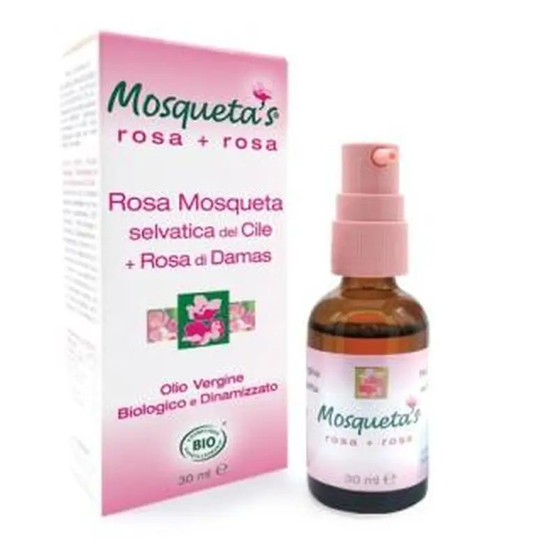 Mosqueta´S Aceite De Rosa Mosqueta+Rosa Damascena 30Ml. Bio