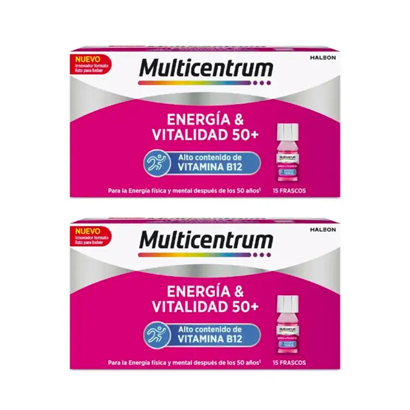 Multicentrum Energy & Vitality 50+ Pack 2 x 15 frascos
