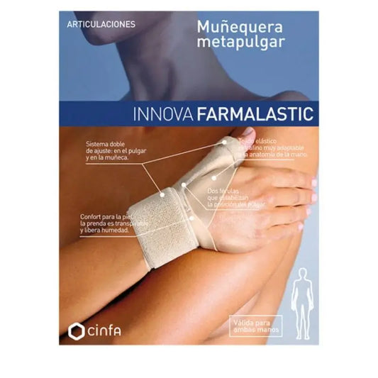 Pulseira Farmacêutica Metapulgar, Tamanho 1 Bege