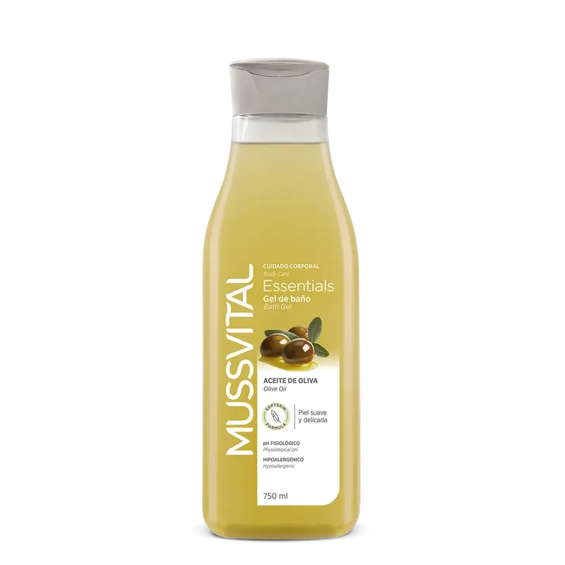 Gel de Banho Mussvital Essentials Olive, 750 ml