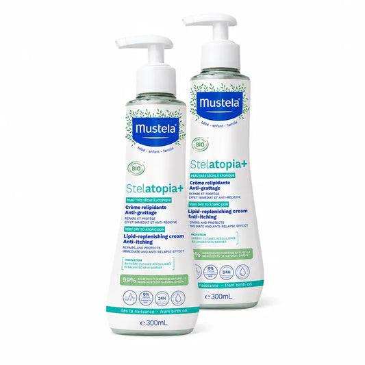 Mustela Stelatopia + Creme Relaxante, Embalagem 2 x 300Ml