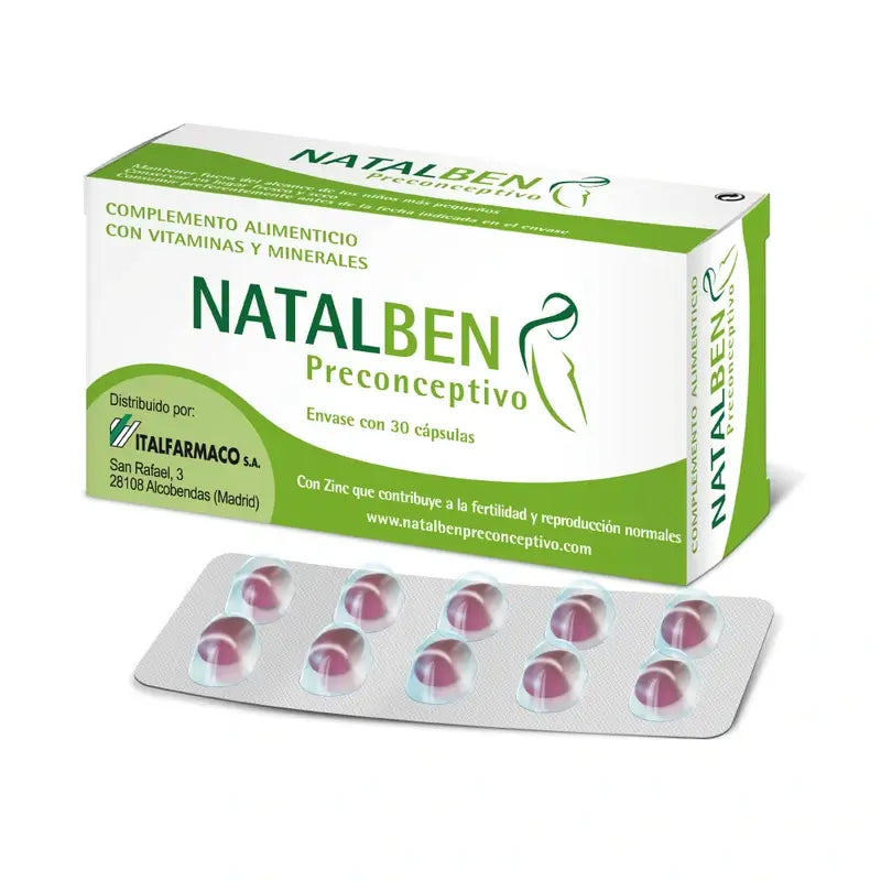 Natalben Preconceptive, 30 Cápsulas