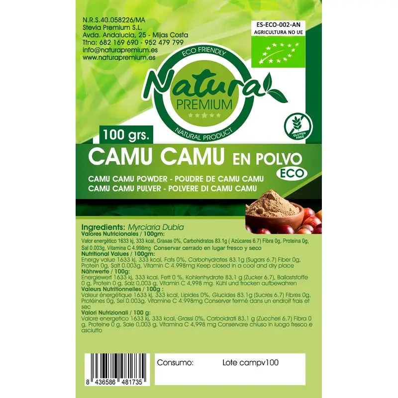 Natura Premium Camu Camu Pó Bio , 100 g