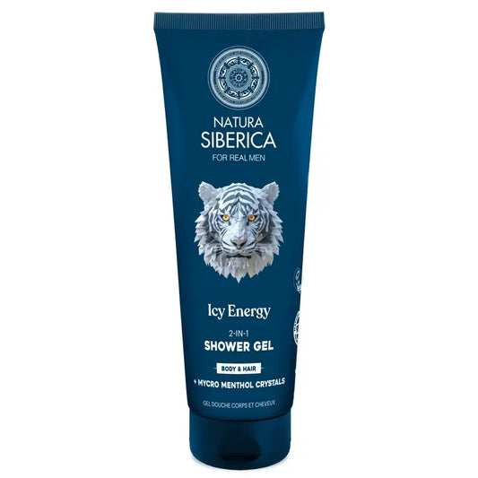 Natura Siberica Homem Selvagem Ártico. Gel de Duche 2 em 1 para Cabelo e Corpo, 200 ml