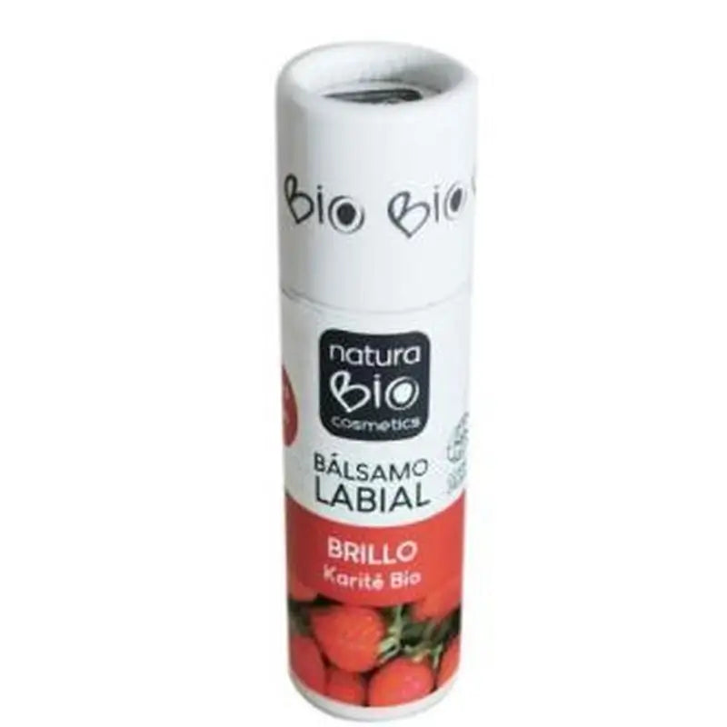 Naturabio Cosmetics Balsamo Labial Brillo Karite-Fresa 9,5Gr.
