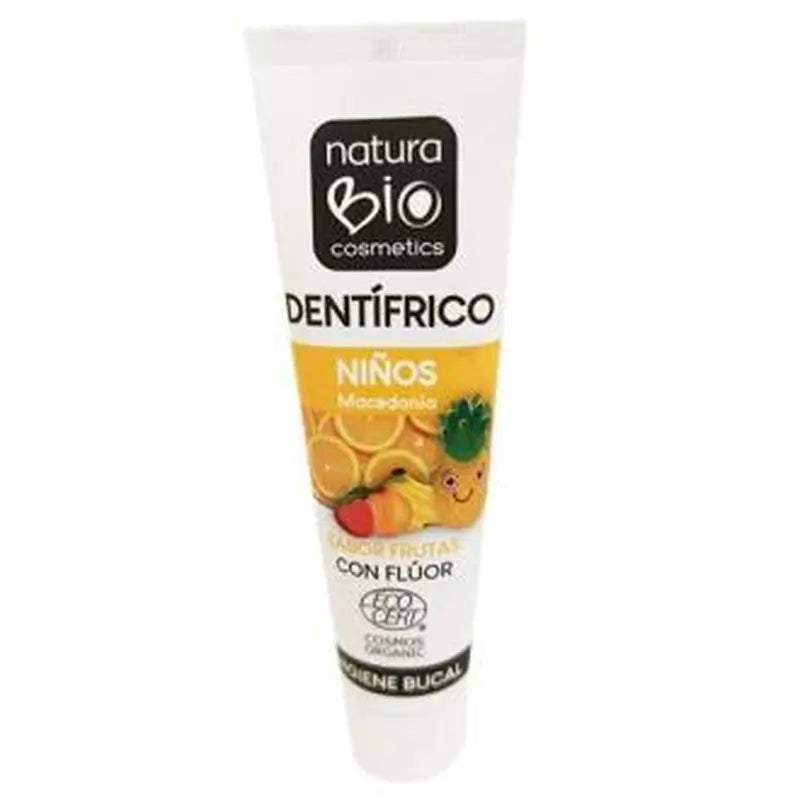 Naturabio Cosmetics Dentifrico Infantil Macedonia Con Fluor 50Ml.