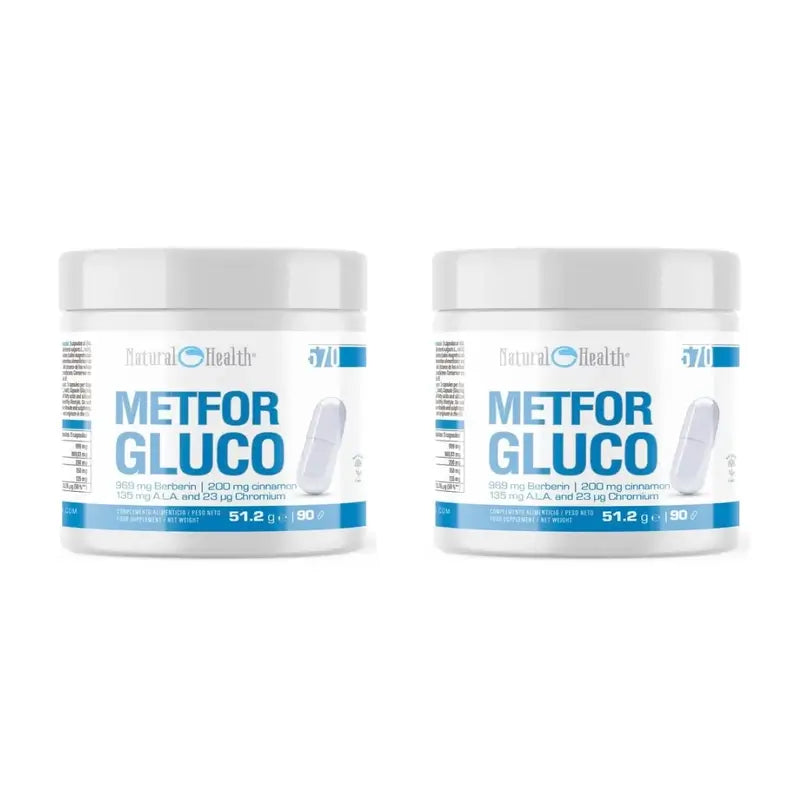 Natural Health Metforgluco, 2X90 Cápsulas