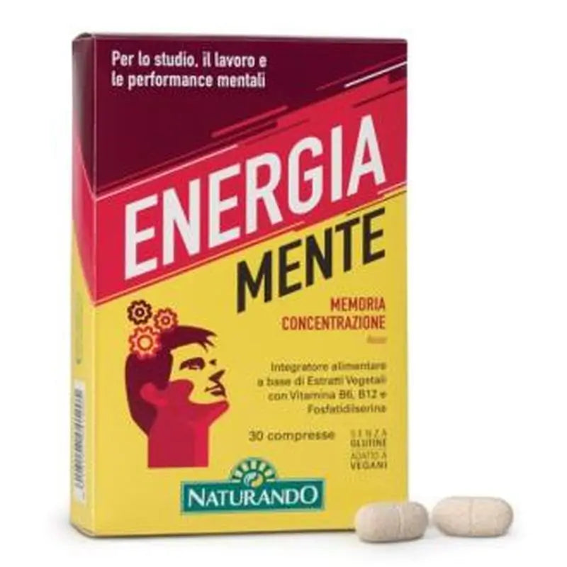 Naturando Energia Mente 30 Comprimidos