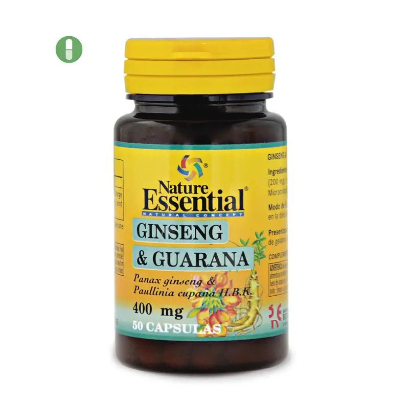 Nature Essential Ginseng & Guarana , 50 cápsulas