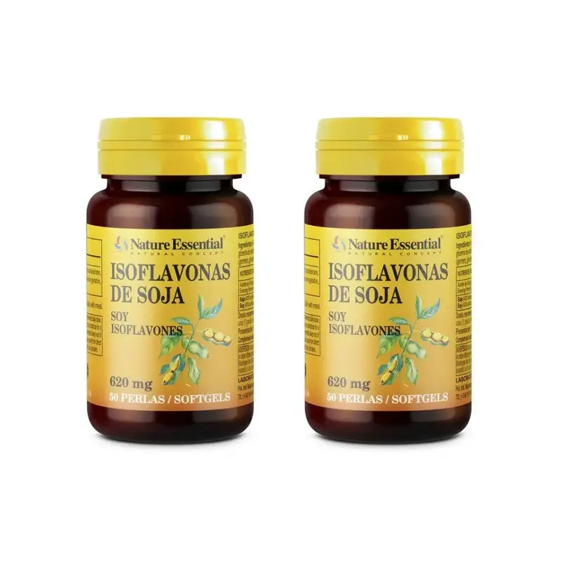 Nature Essential Isoflavonas de Soja , 2X50 cápsulas moles