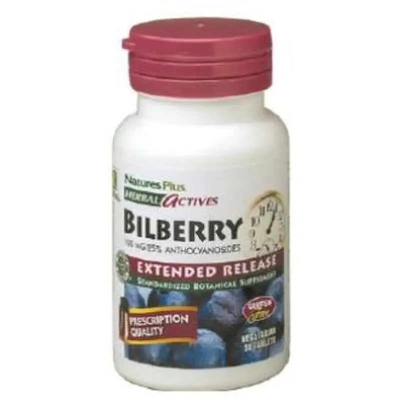 Natures Plus Arandano Azul (Bilberry) 30Comp.