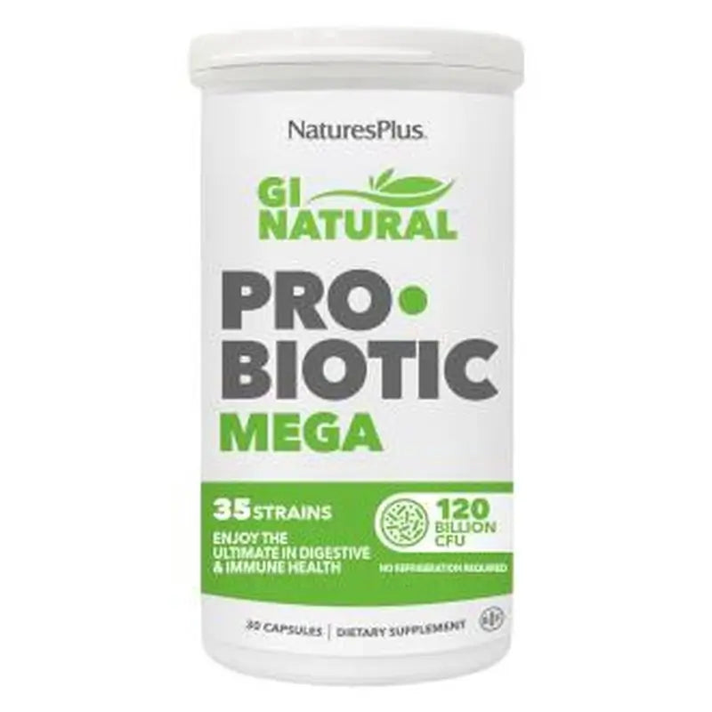 Natures Plus Gi Natural Probiotic Mega 30Cap.