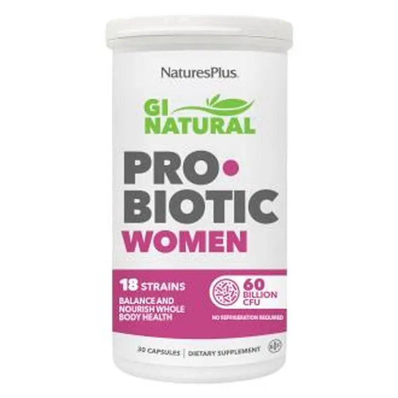 Natures Plus Gi Natural Probiotic Women 30Cap.