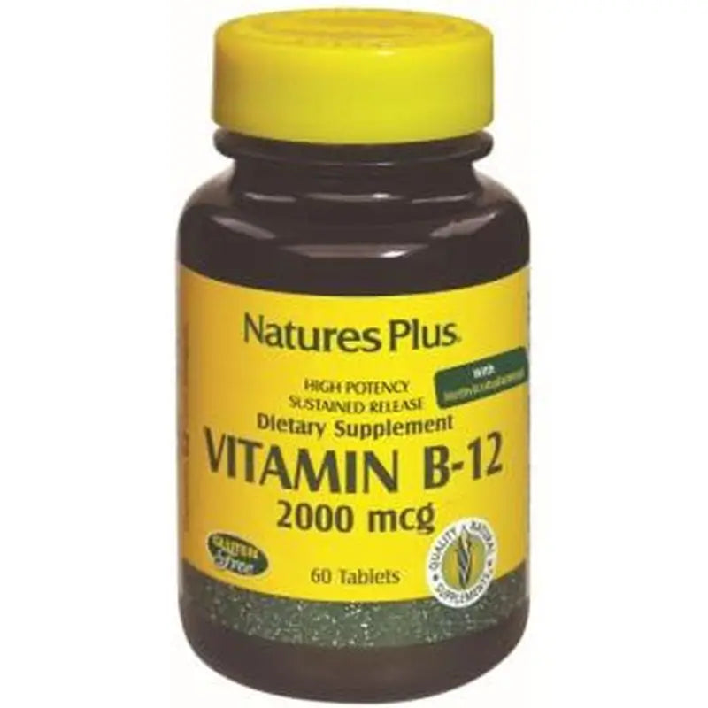 Natures Plus Vitamina B12 2000Mcg. 60Comp.