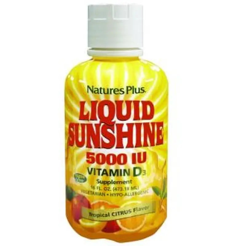 Natures Plus Vitamina D3 Liquid Sunshine 473Ml.