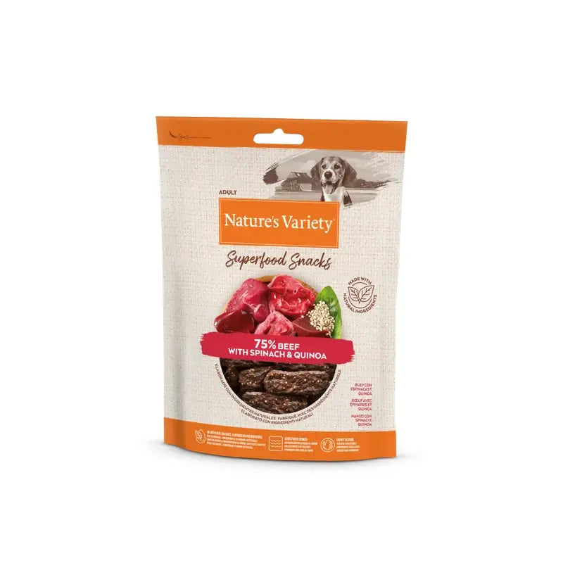 Nature'S Variety Canine Adult Snack Beef, 8 x 85 g, lanche de cão