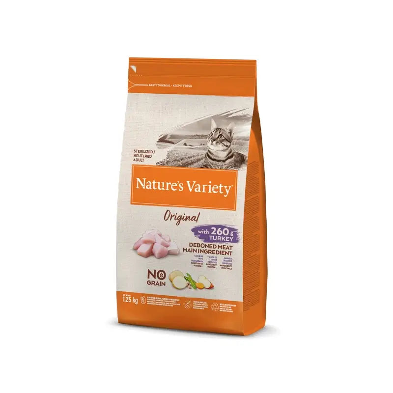 Variedade da natureza Felina adulta original Turquia esterilizada 1.25kg