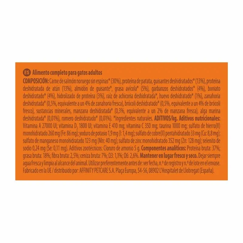 Variedade Nature'S Feline Adultos Selecção de Salmão Norueguês 1,25Kg, alimento para gatos