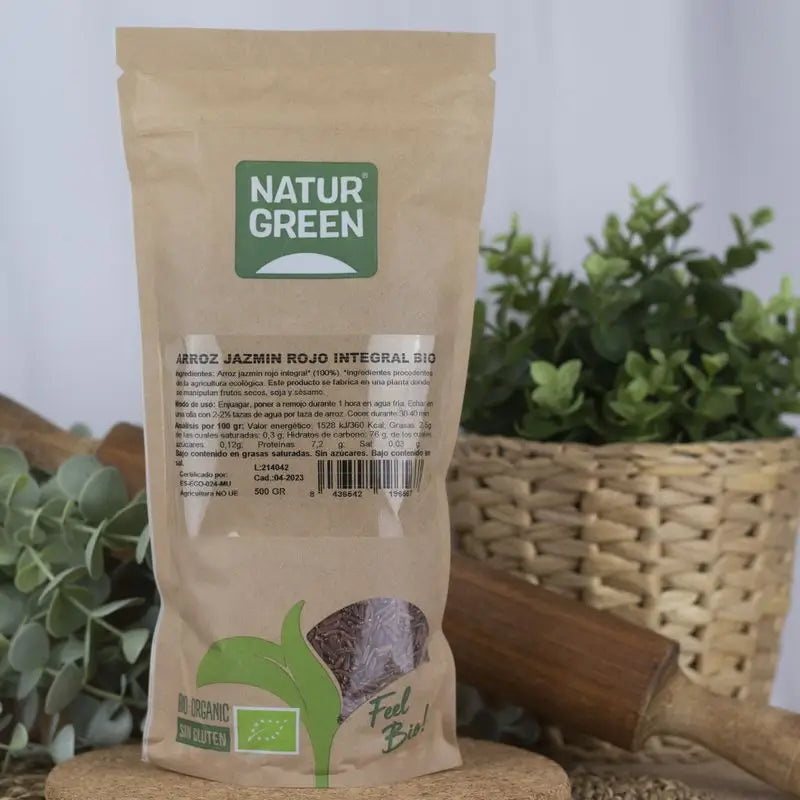 Naturgreen Arroz integral vermelho jasmim biológico, 500 g