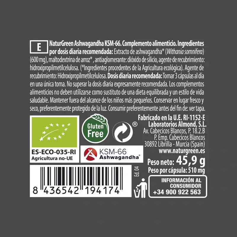 Naturgreen Experience Memória Cérebro Bio, 90 cápsulas
