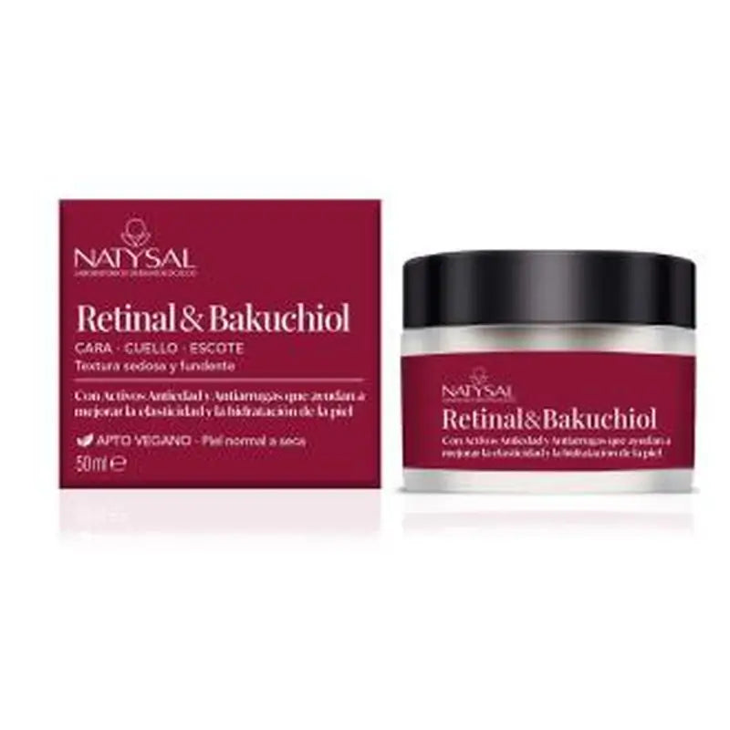 Natysal Retinal-Bakuchinol Cara-Cuello-Escote Crema 50Ml.