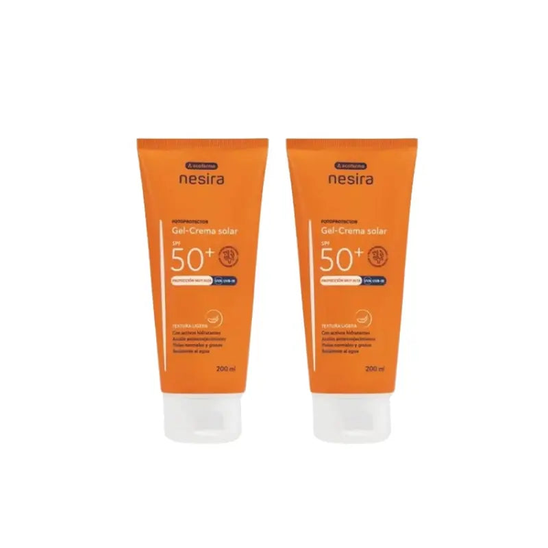 Nesira Sun Gel-Creme Spf50+ , Embalagem 2 x 200 ml