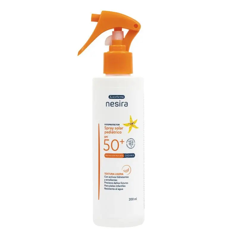 Nesira Spray Solar Pediátrico Spf50+ , 200 ml