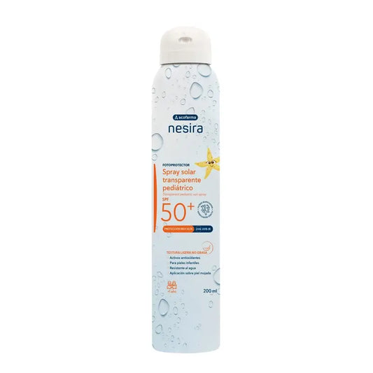Nesira Spray Solar Transparente para Crianças SPF50+, 200 ml