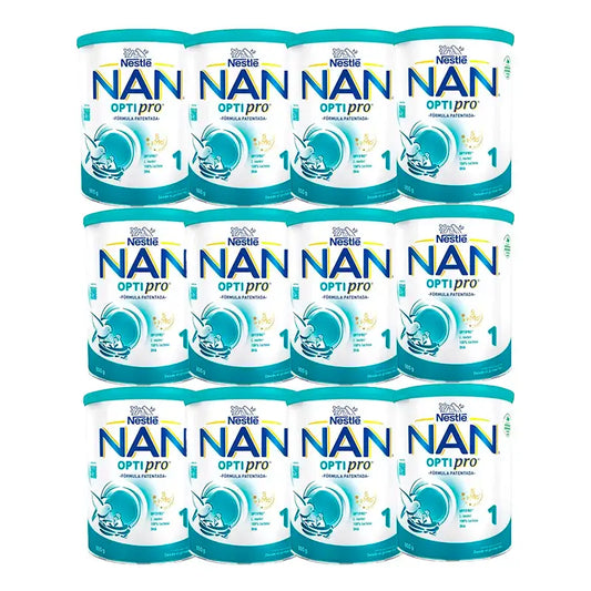 Leite inicial Nestlé Nan Optipro 1, 12X800 g