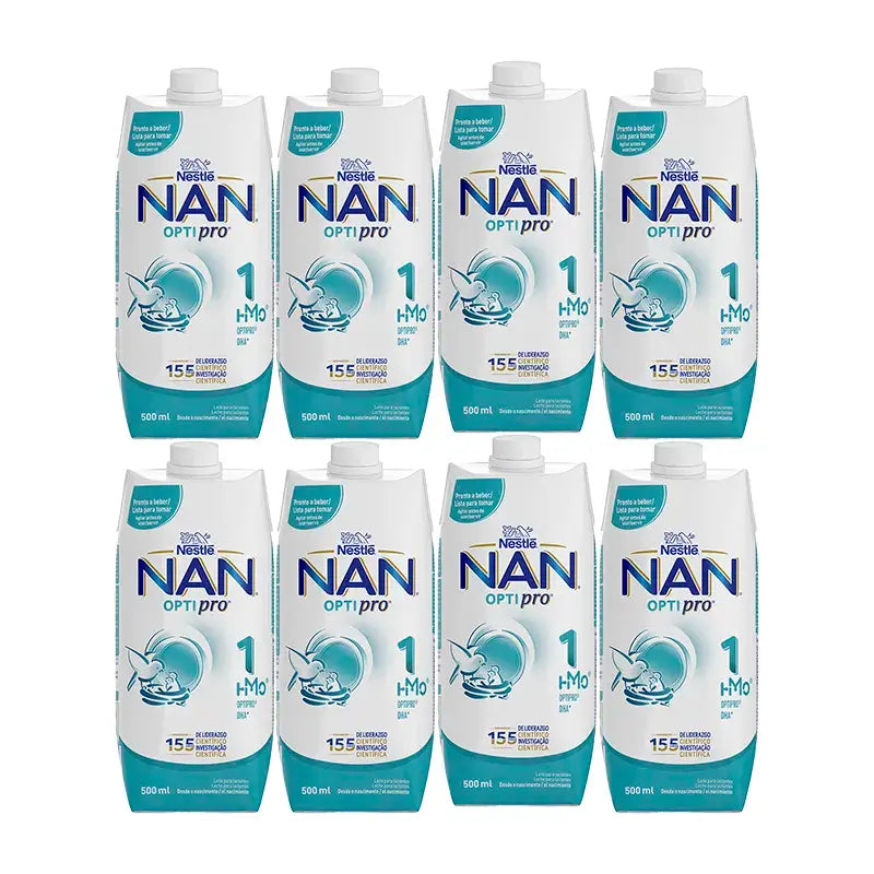 Nestlé Nan Optipro 1 Líquido, 8X500 ml