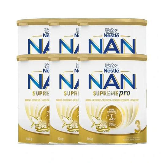 Leite para crescimentos Nestlé Nan Supreme Pro 3, 6x800 g